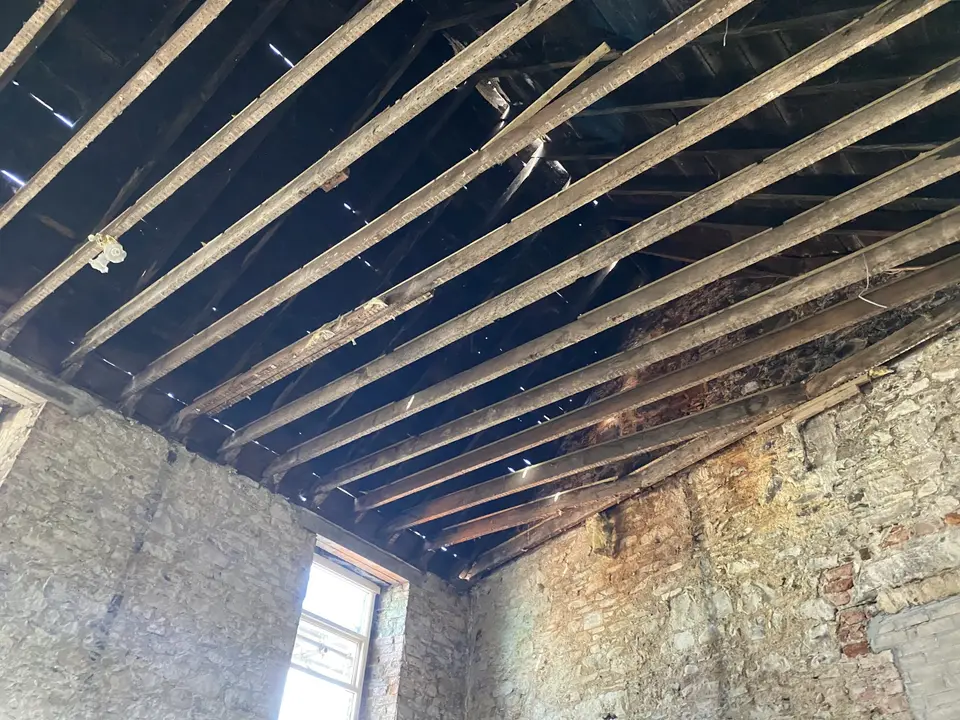 Inside the Kenmuir Arms during the renovation, August 2021
