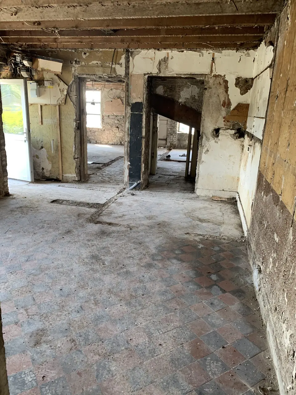 The Kenmuir Arms, August 2020: previously original bar going through to front of building