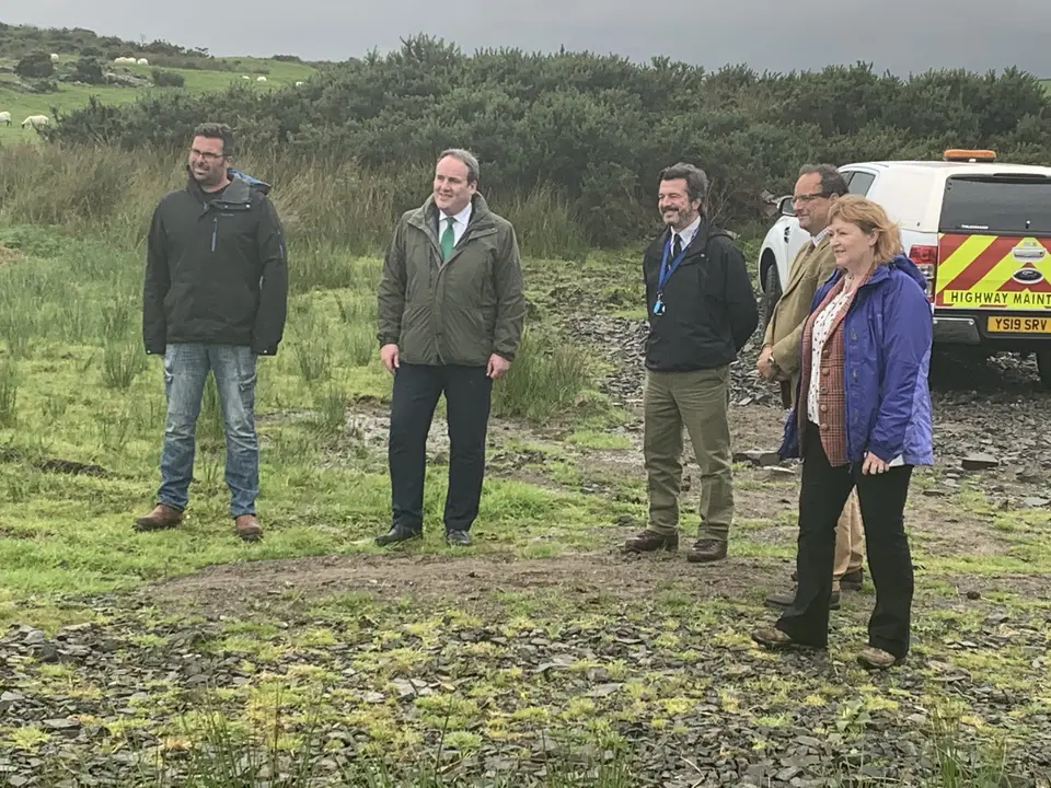 At the mobile phone mast at Mains of Larg, October 2020
