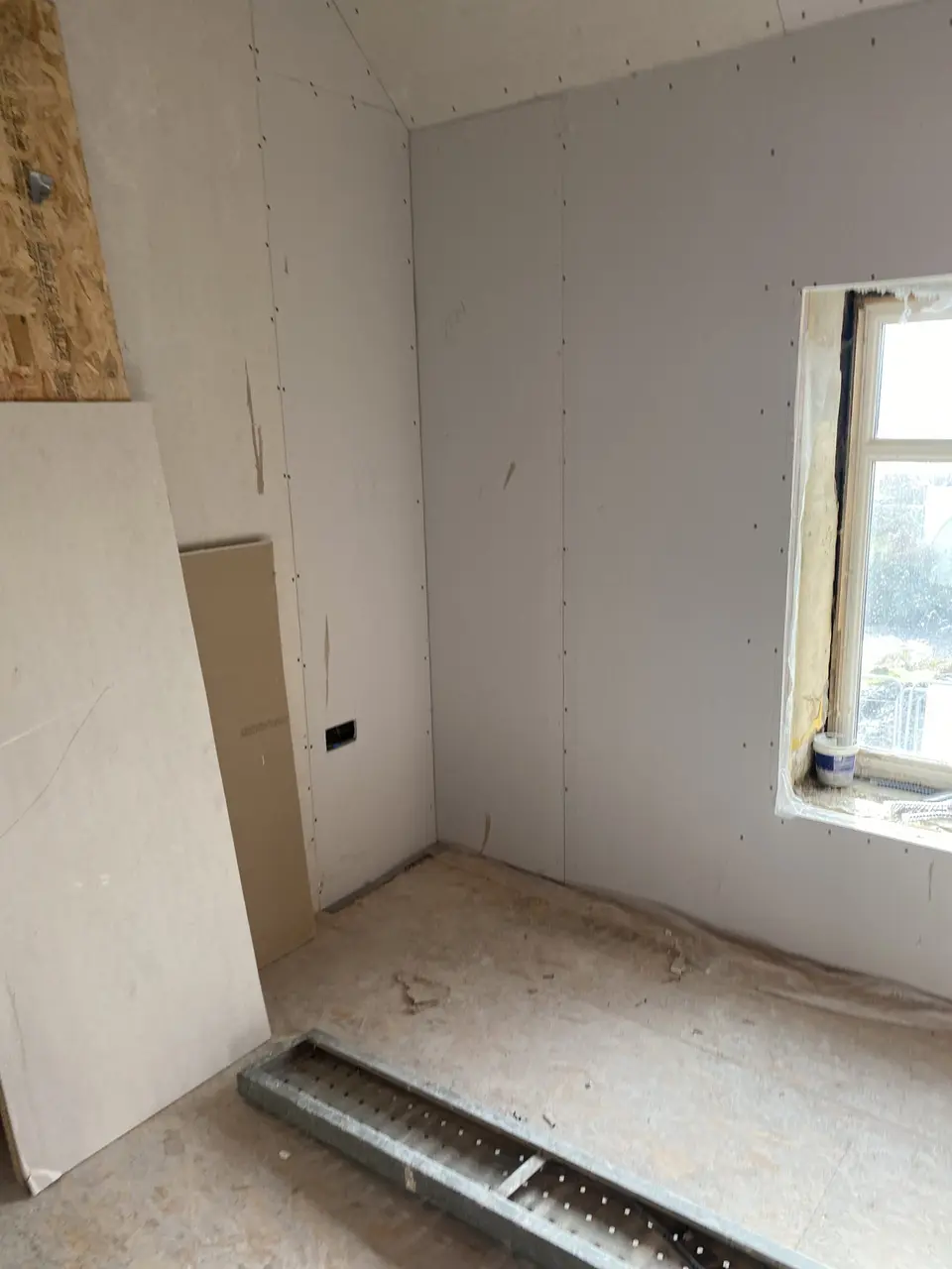 Inside the Kenmuir Arms during the renovation, February 2022