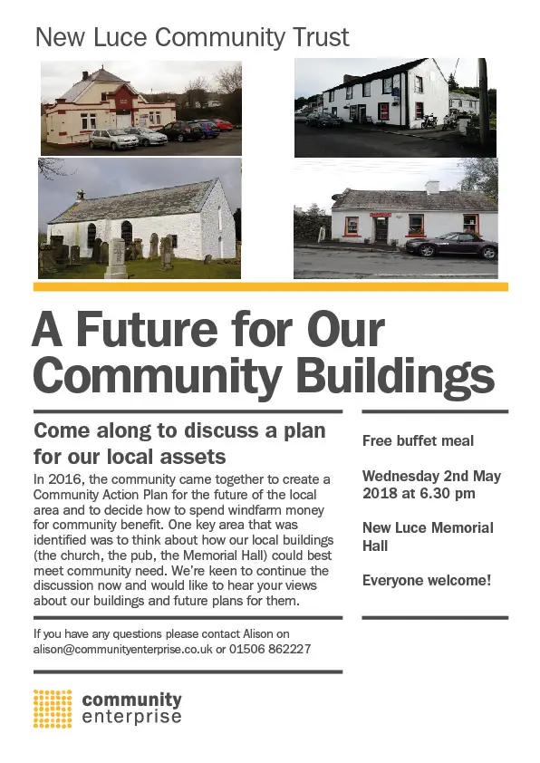 Community buildings consultation, April 2018